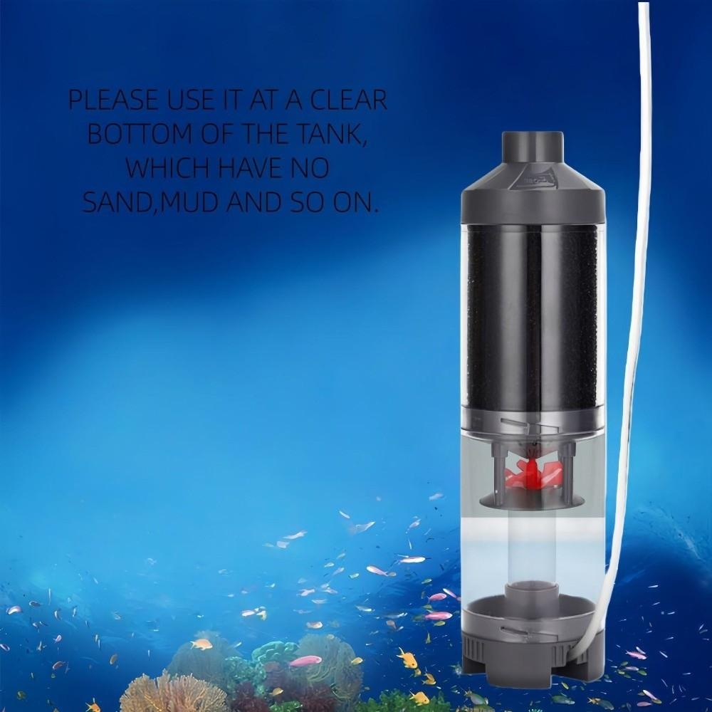 Luftpumpengetriebener Automatischer Reinigungsfilter Effizienter Fischkot-Sammler Aquarienreinigung