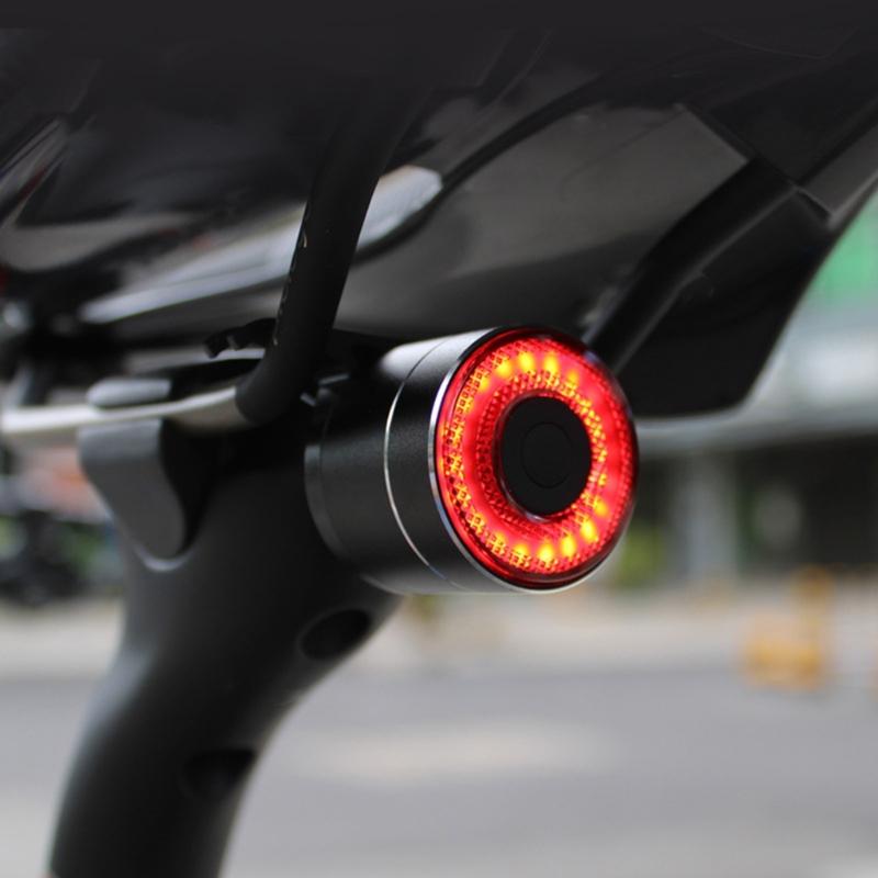 Bike Taillight IP64 Waterproof Rear Light USB Rechargeable LED Brake Light, Cycling Ridings Safety Taillight