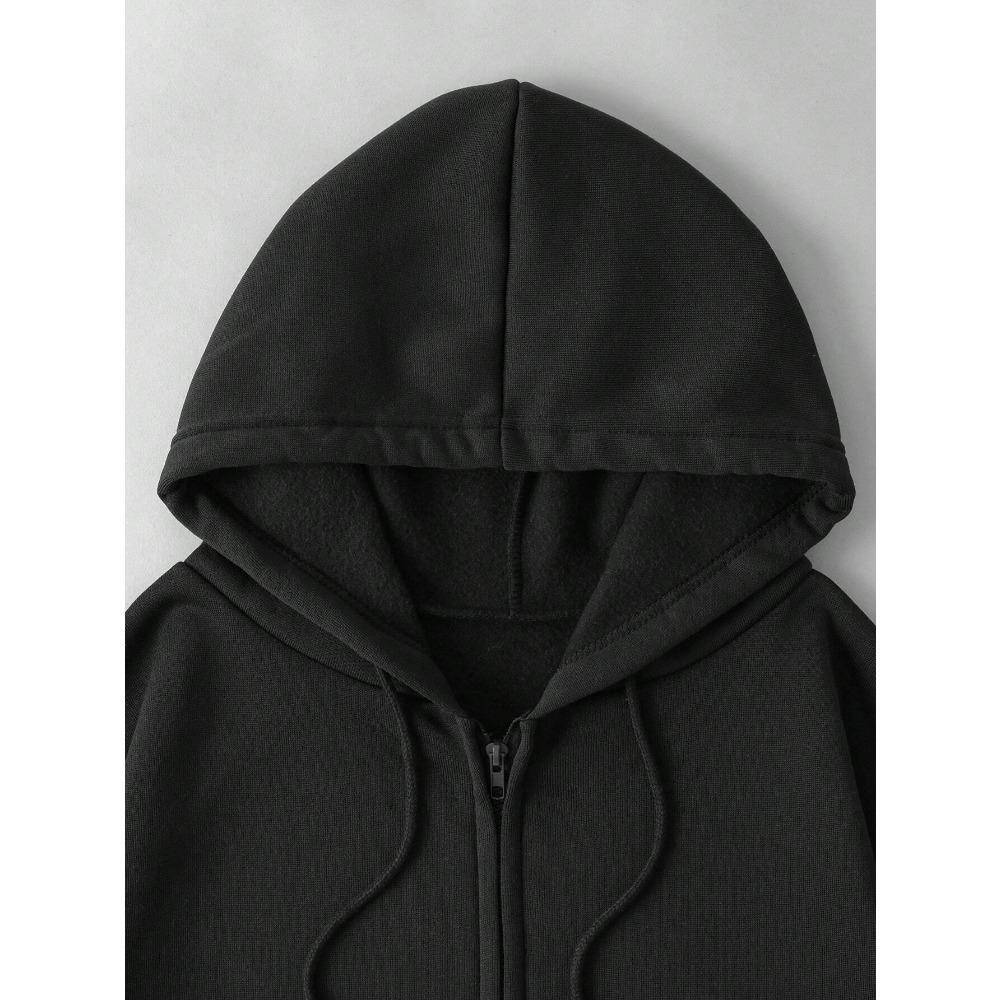 Brooklyn, New York 1988 Hanorac cu Fermoar și Imprimeu Litere pentru Femei, Cald, Larg, Casual, Street, Articole Sport pentru Femei