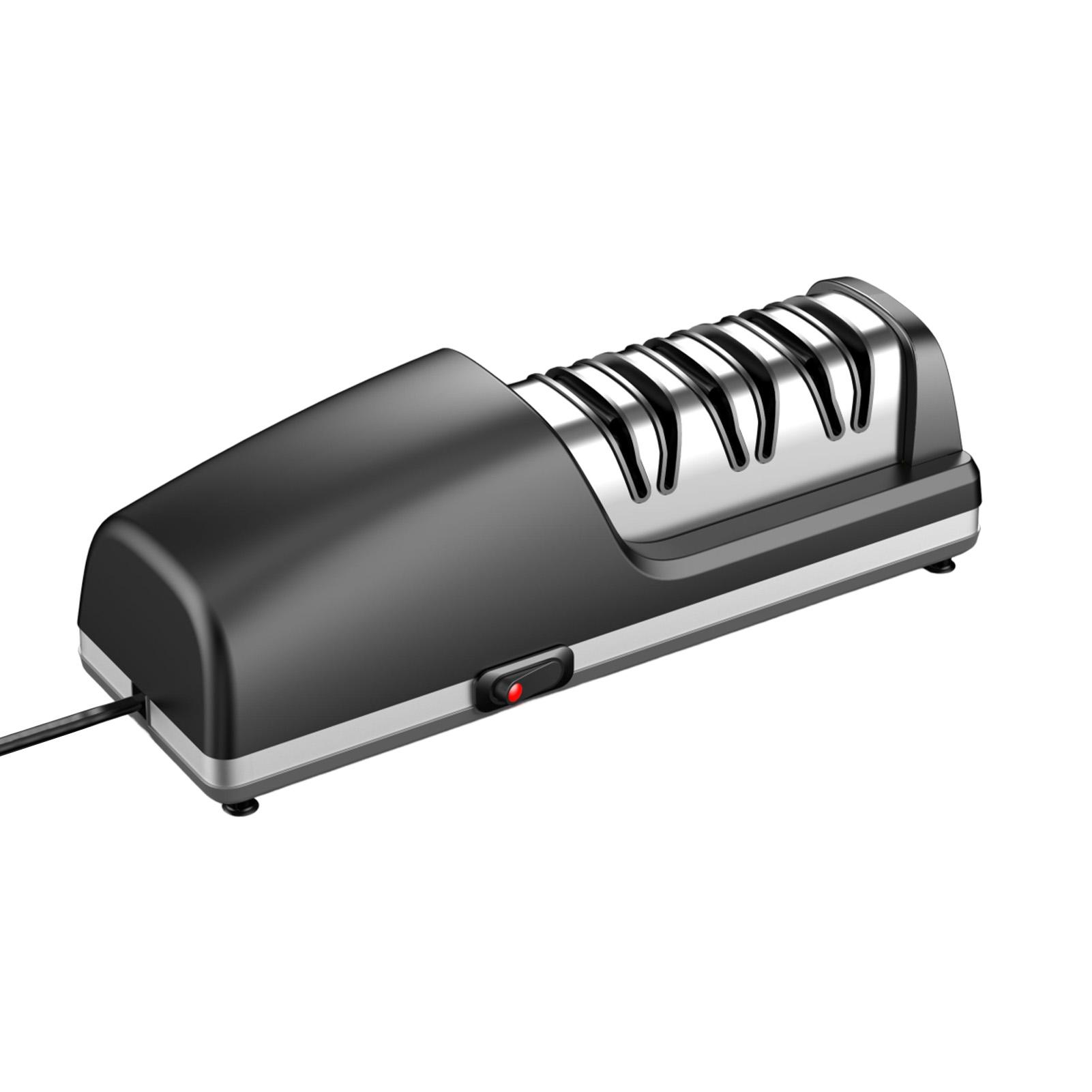 

3 Stage Electric Knife Sharpener Abrasives 15 Degree Angle with 2800RPM Motor for Kitchen Chef Paring Ceramic Knife