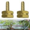 Brass Hose Fittings Set 2 Pieces 3/8 Barb and 3/4 GHT Female Connector