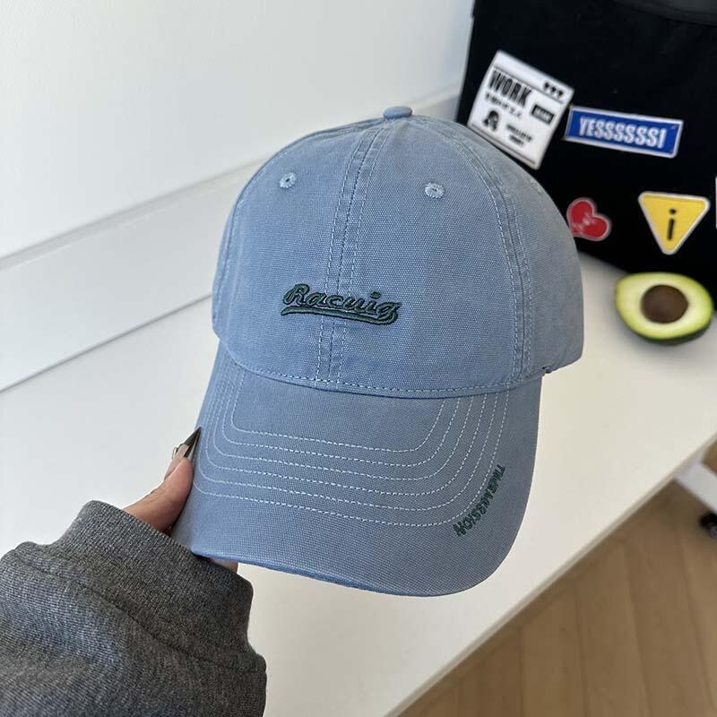 The Version Is Super Good, Korean Casual Baseball Cap Ins Letter Embroidered Peaked Cap Shows The Face, Small Visor For Men And Women