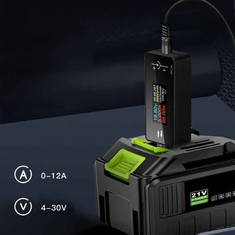 Compactly Volts Amp Meter Voltages Tester For Accurate Battery Monitoring Safe Device Operate In Automotive DIY Project