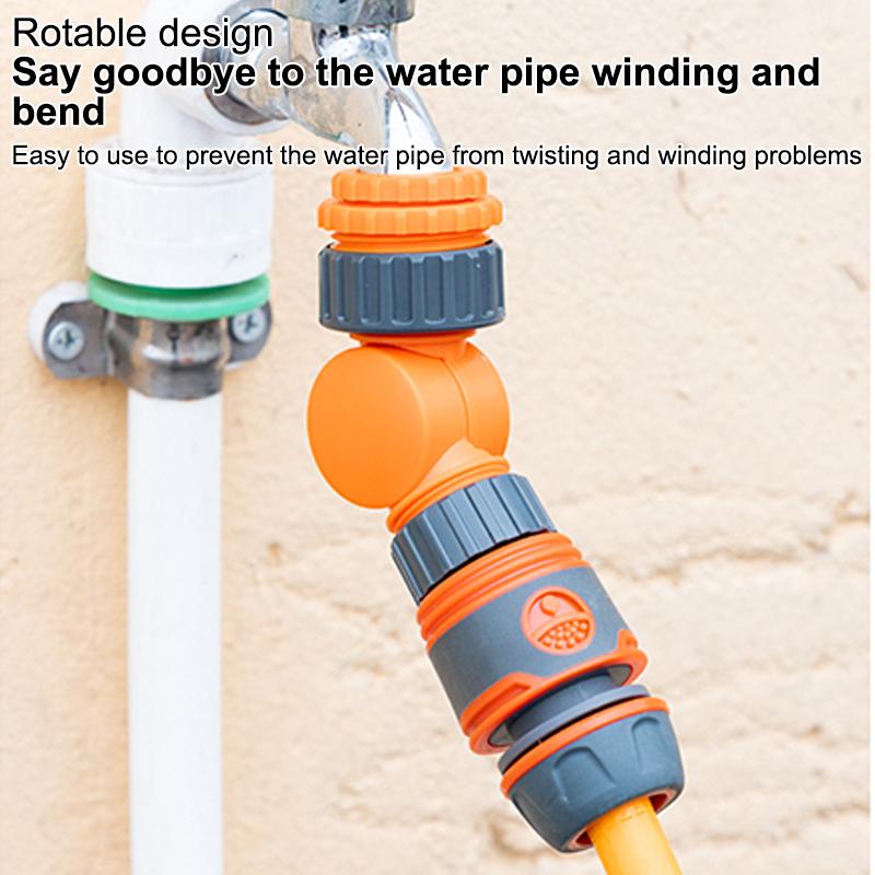 Gartenschlauchverbinder, 1/2 Zoll Wasserhahnadapter, Kunststoff Schnellkupplung Klickverschluss für Bewässerung