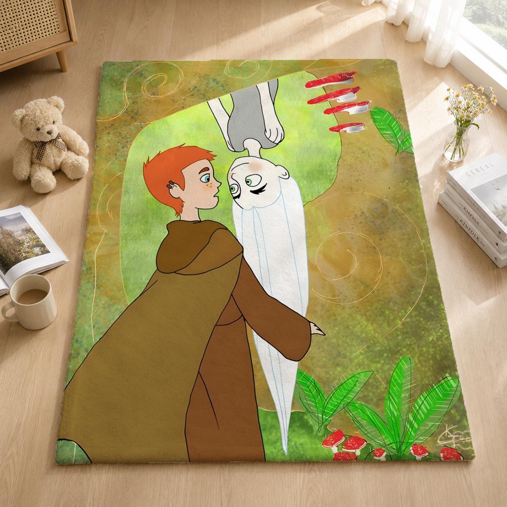 Animation T-Thesecretofkells Throw Blankets Soft Warm Flannel Blanket Bedding For Bed Living Room Home Sofa