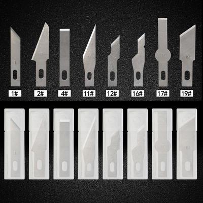 11# and 60# Steel Carving Knife Blades: 5-10 Pcs Per Box, Paper Cutting Blade for Mobile Repair