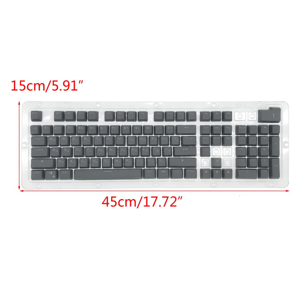 Gaming Custom Keycap Dye Sublimation PBT Keycap Set Double Shot Russian Backlight PBT Mechanical Keyboard 104Key Durable
