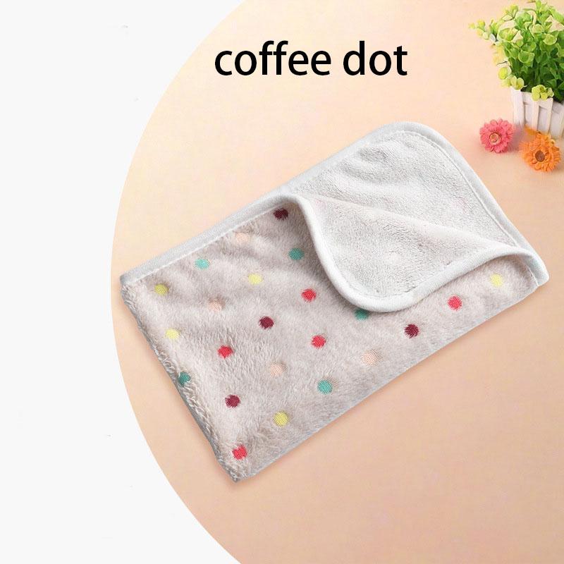Winter Velvet Pet Sleeping Warm Blanket with Paw/Dot/Bone Pattern, Dog Cat Washing Towel, Fleece Soft Pet Blanket Pet Bed Mat
