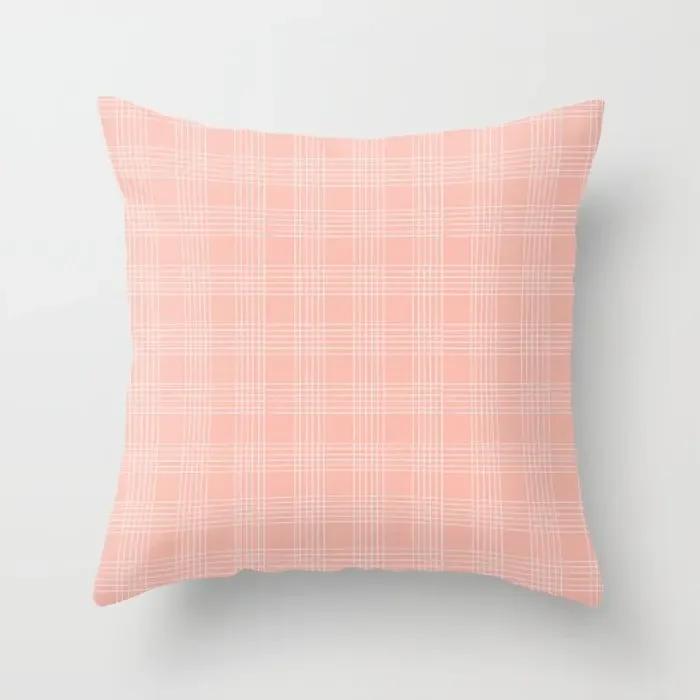 Home Decoration Abstract Geometric Sunset Rainbow Pink Pillowcase Bed Living Room Sofa Office Seat Cushion Cover