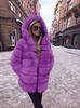 Women's Mid-Length Imitation Fox Fur Coat - Long Sleeve European & American Fashion Warm Overcoat