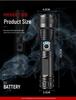P50 Flashlight: Powerful LED, USB Rechargeable, Power Display, Zoom & Spotlight Functions