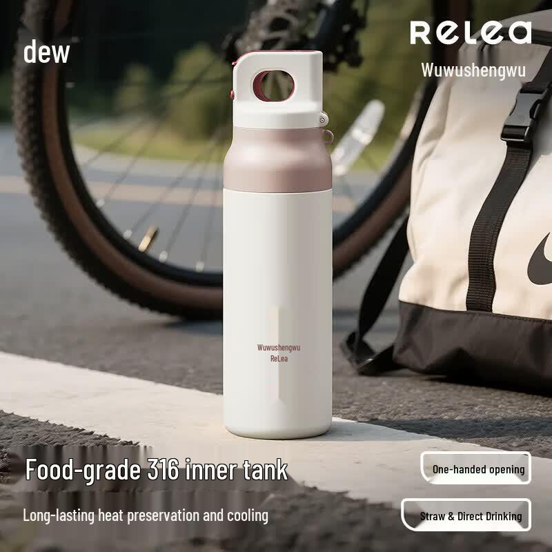 RELEA Stardust Explorer 600ML Dual-Drink Insulated Bottle
