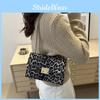 Trendy Adjustable Brown Small Square Shoulder Bag With Chic Design For Women