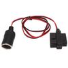OBD2 Cigarette Lighter Socket Adapter 16Pin T Head Female Connector Power Cord for Cars with OBD