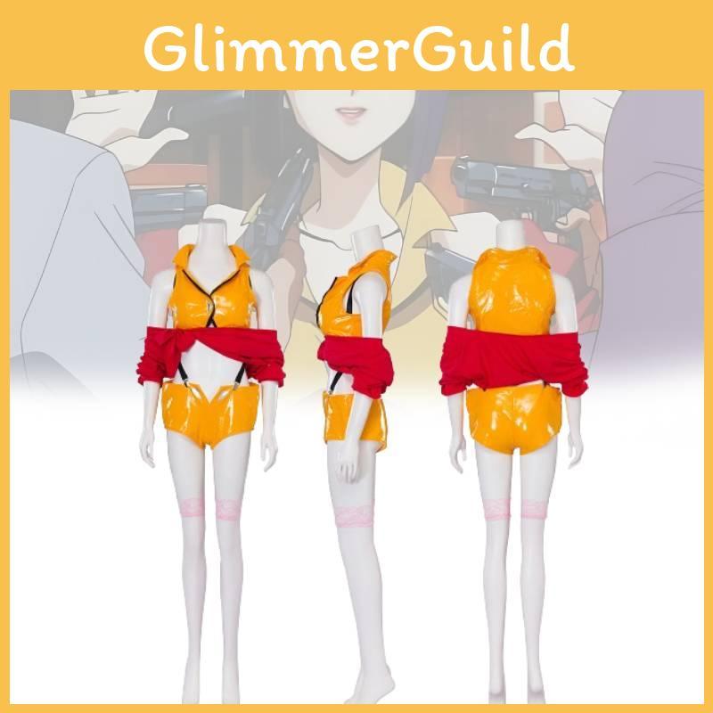 Vibrant Yellow Cowboy Bebop Cosplay Costume For Halloween And Anime Conventions