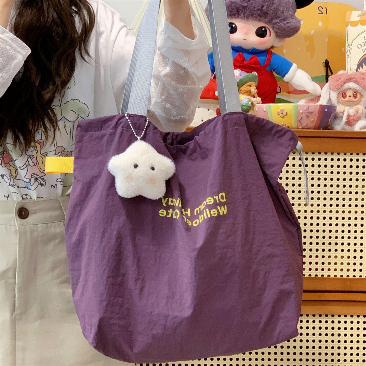 

2025 Simple Commute Single Shoulder Canvas Bag - Large Capacity, Lightweight, Casual Design for Students Bag