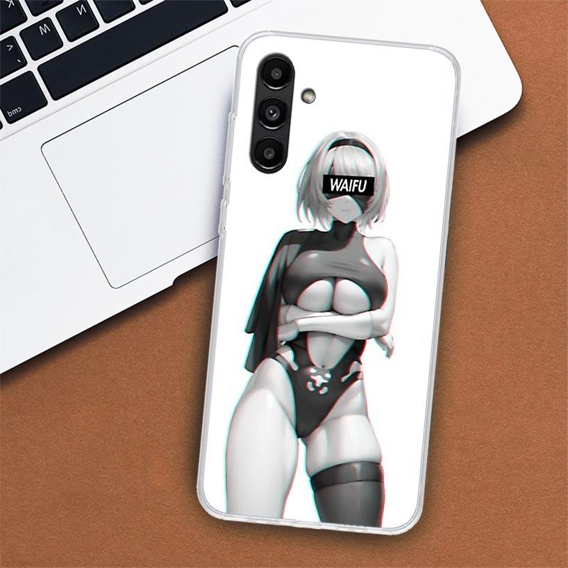 Pouzdro na telefon Sugoi Senpai Anime Waifu Sexy Girl pro Samsung Galaxy A55 A54 A53 A52 A15 A14 A13 A12 A35 A34 A33 A32 A25 A24 A23 A22