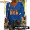 Women's Fashion Casual V-Neck Long Sleeve Blouses & Shirts