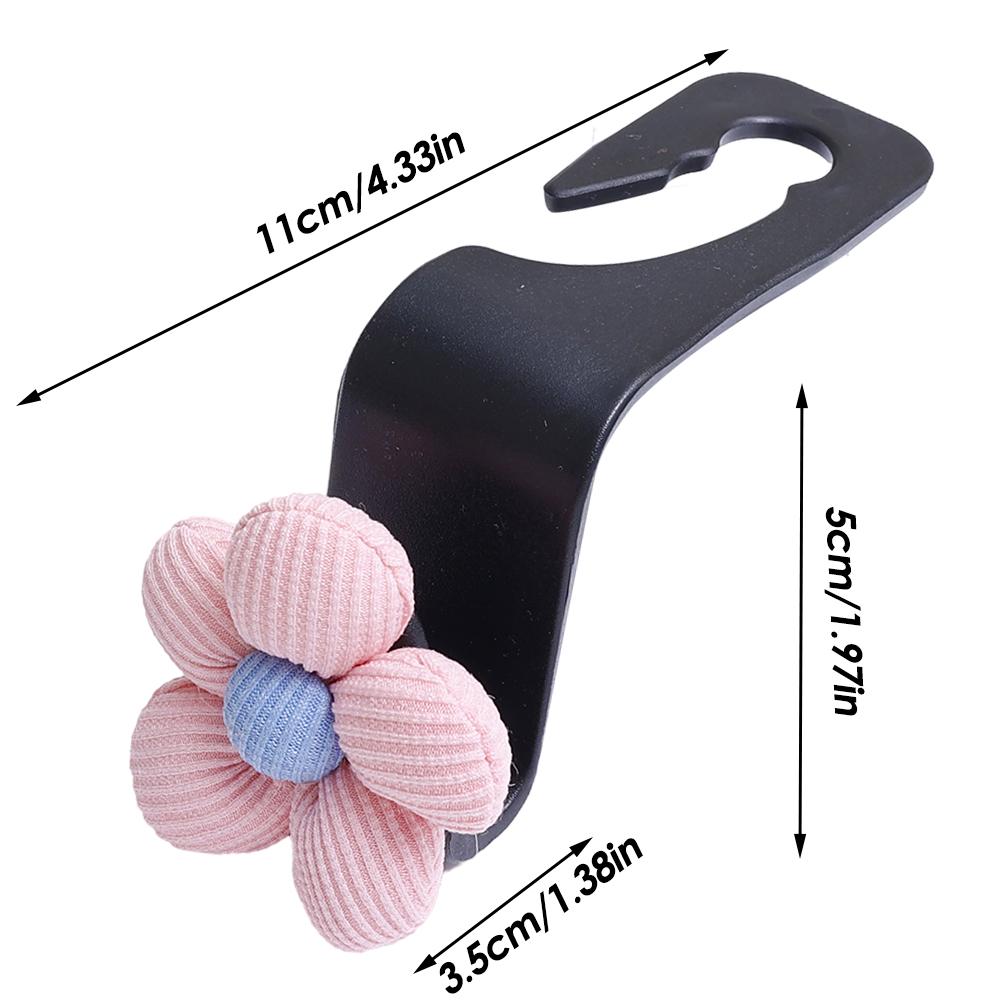 

Многофункциональные крючки для подголовников автомобильных сидений, симпатичные цветочные спинки, креативные крючки для хранения вещей, автомобильный декор, аксессуары для салона автомобиля