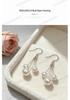 S925 Sterling Silver Pearl Tassel Long Ear Hook Earrings - Fashionable & Versatile.