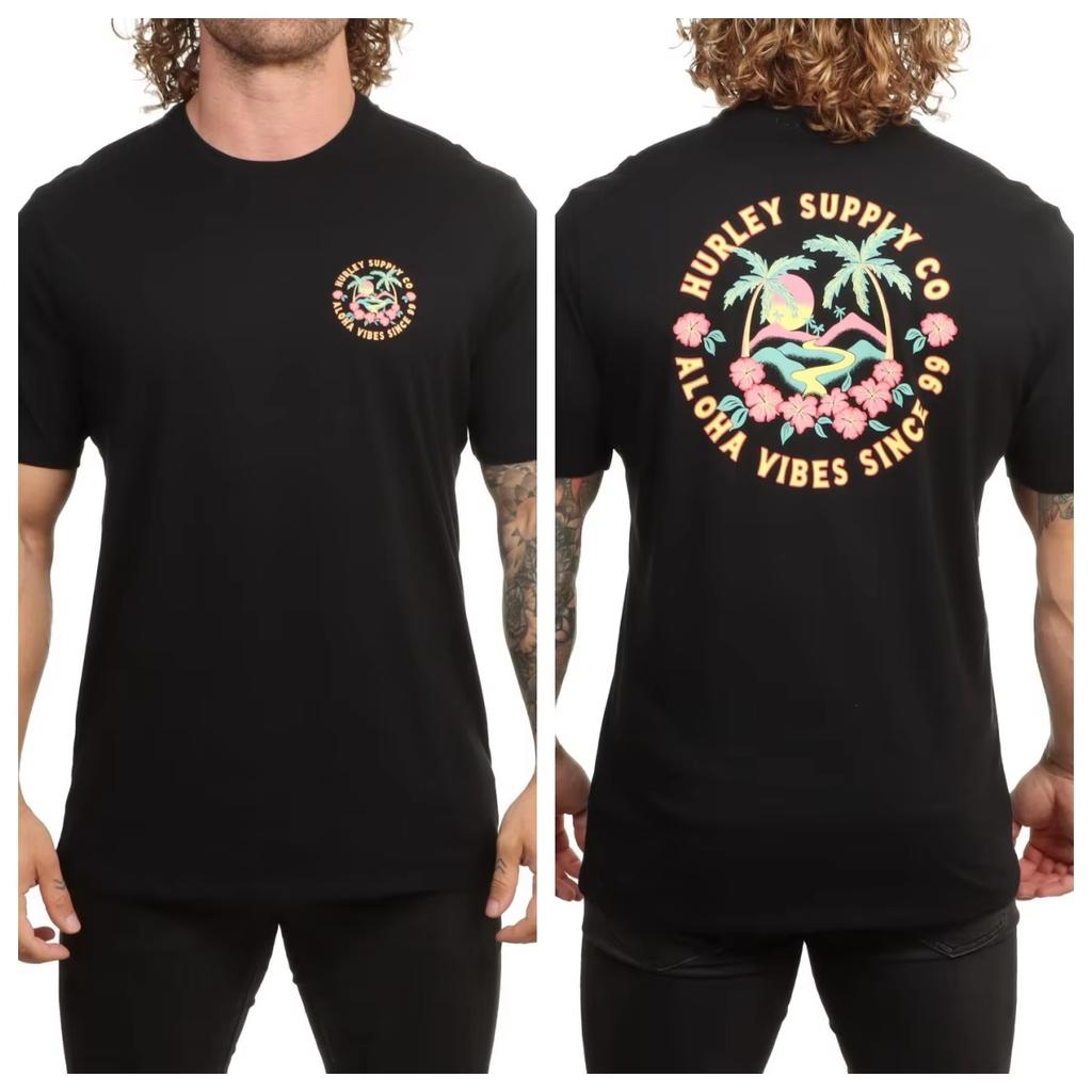 Classic Tie Dye Box Letters Surfing Skateboarding Street Sports Brand Tshirt Cotton Graphic Tee Unisex Unisex Summer Streetwear
