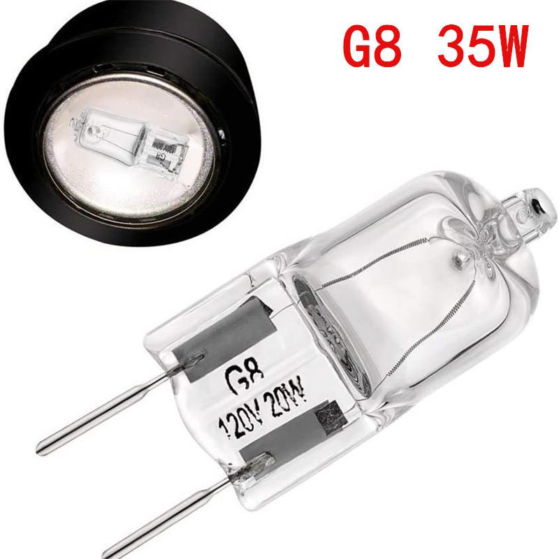 5/10/20PCS G8 120V 20W 35W 50W Eco Halogen LED Lamp Bulbs Inserted Beads Crystal Light Bulb For Energy Efficient Lighting