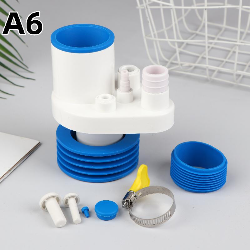 Universal 5 In 1 Sealing Ring Sink Drain Pipe Adapter Anti Odor Multifunctional Kitchen Basin Sewer Branch