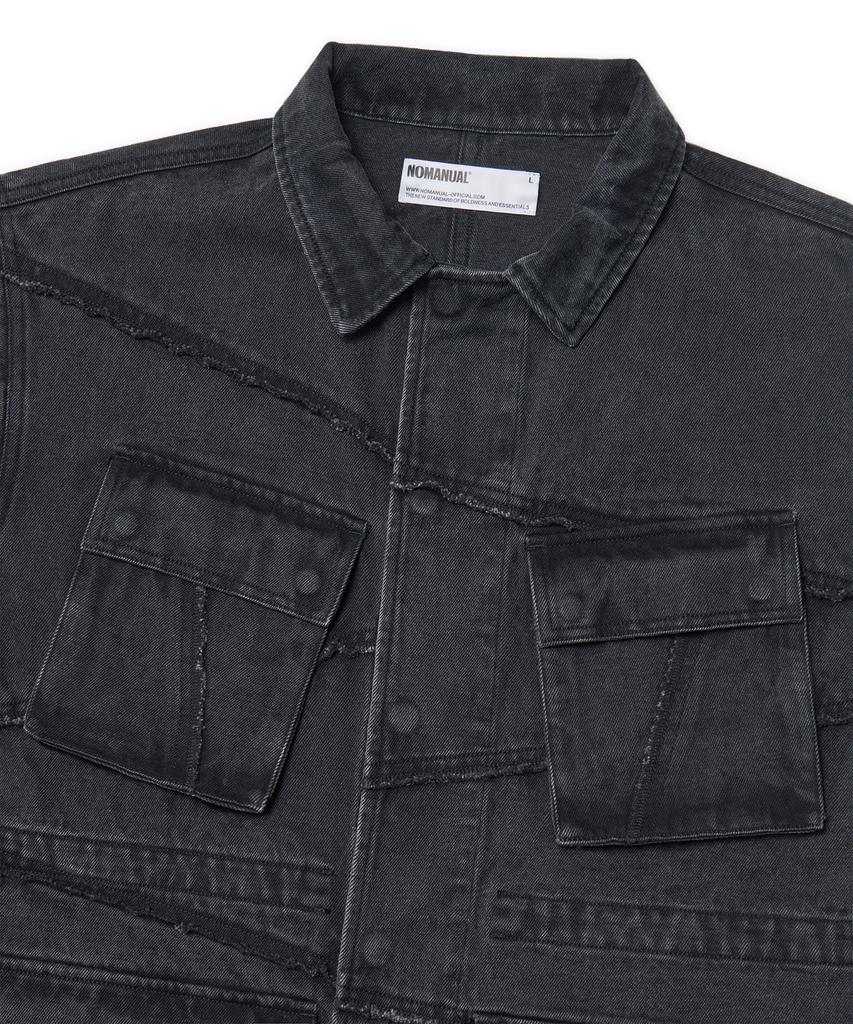 Nomanual R.C Denim Bdu Jacket - Washed Black