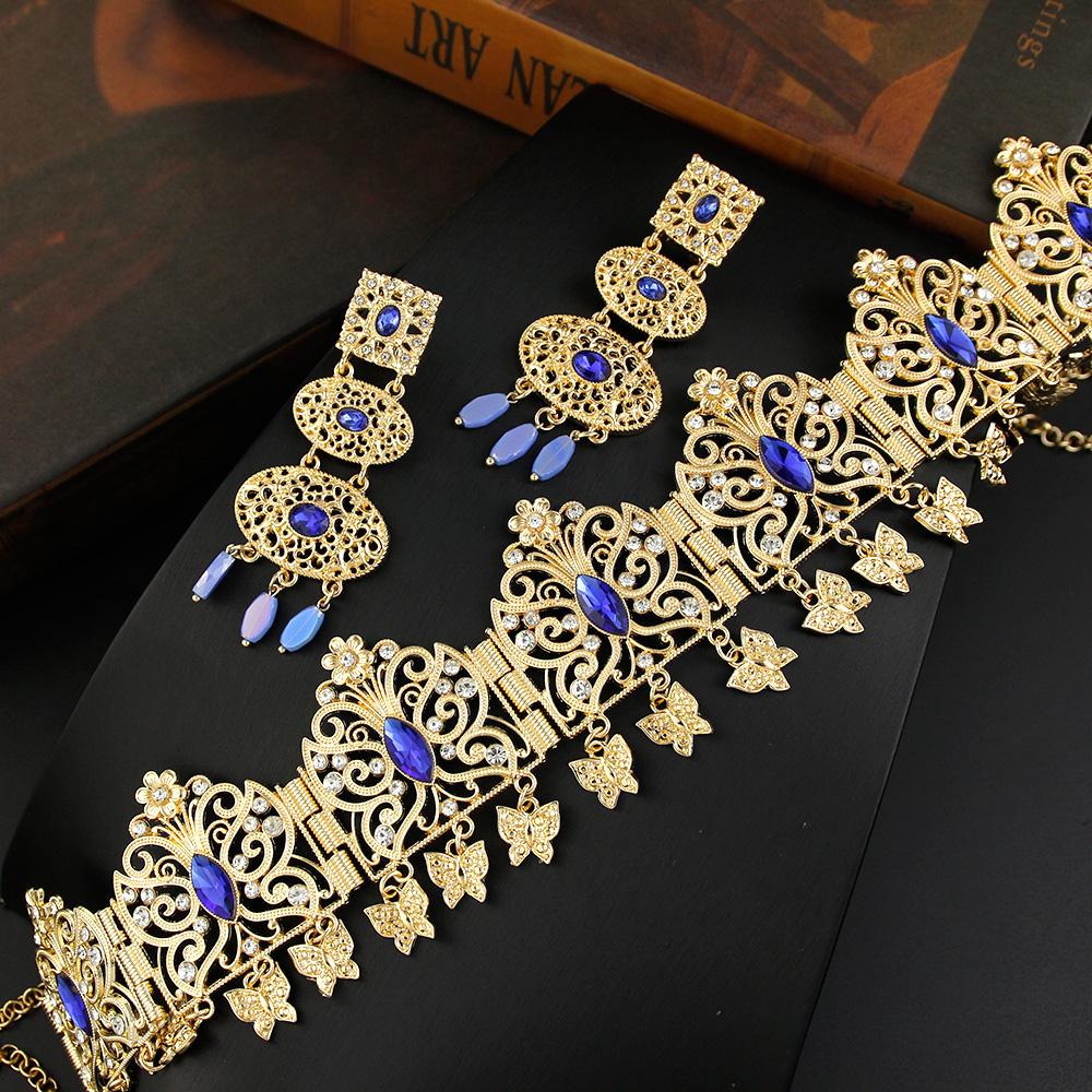 Elegante Gioiello per Capelli Color Oro Catena da Fronte Corona da Sposa Matrimonio Accessori Catena per Capelli Farfalla