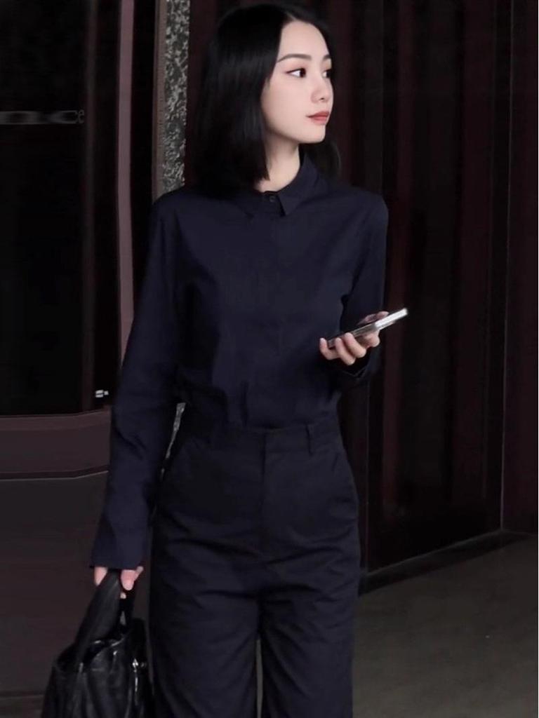High-End Professional Women's Autumn 2025 French Fashion Shirt - Stylish, Comfortable, and Elegant.