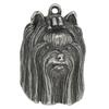 Yorkshire Terrier, Yorkie III - Silver-plated Dog Pendant, Handbag Decoration, Backpack Pendant by Art-Dog Brand