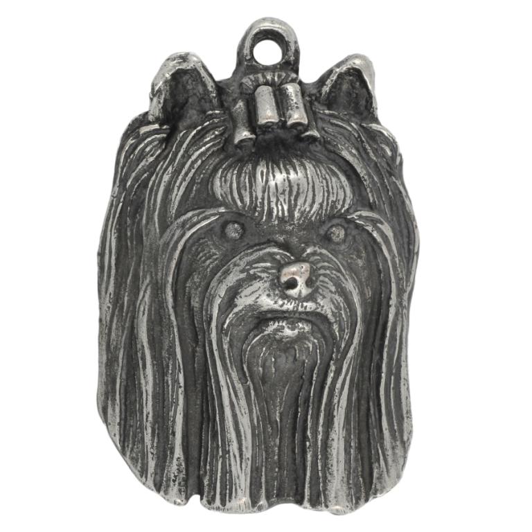 Yorkshire Terrier, Yorkie III - Silver-plated Dog Pendant, Handbag Decoration, Backpack Pendant by Art-Dog Brand