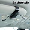 Auto Sun Visor Glasses Box Sunglasses Clip Card Ticket Holder Stand Universal Fastener Case Eyeglasses Car Accessories