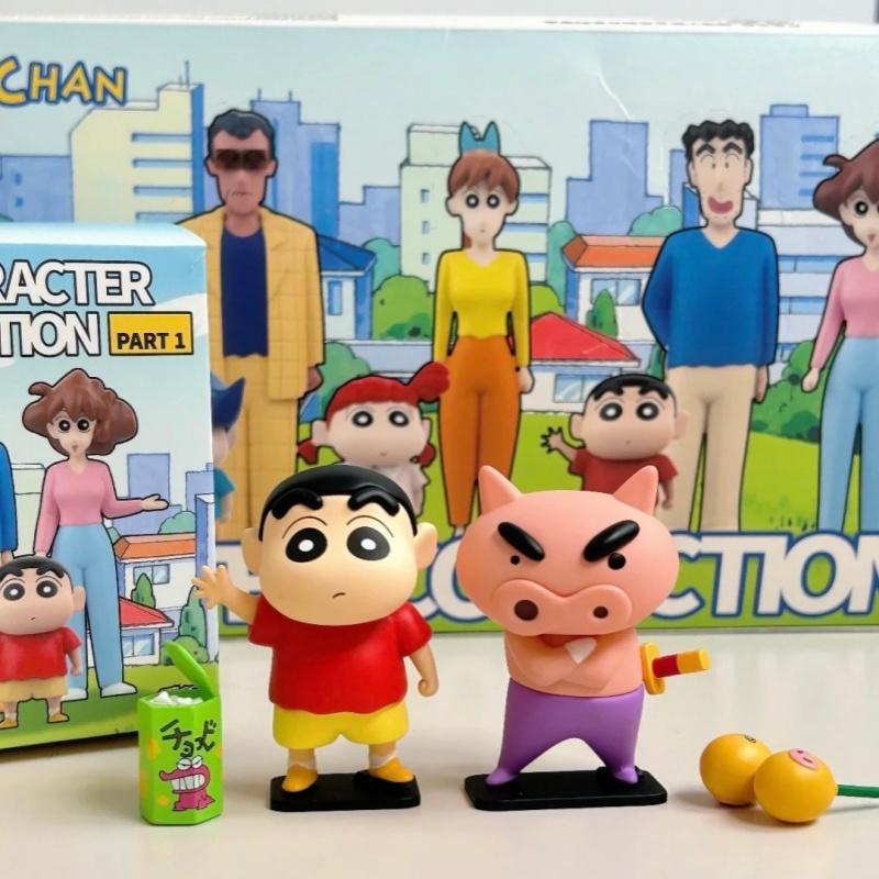 Crayon Shin All In One Series Blind Box Figurines Trendy Collectible Toys Desktop Ornaments Peripheral Birthday Gift Toys