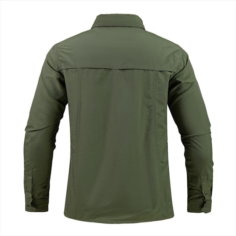 Lightweight Breathable Shirt Outdoor Long Sleeved Work Shirt Breathable Sports Shirt