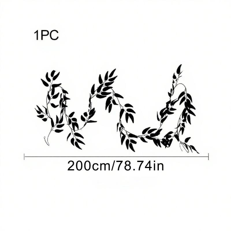 

Имитация искусственного листа и лозы ивы Хэллоуин Темная лоза Торговый центр Домашнее украшение и реквизит для оформления чёрный