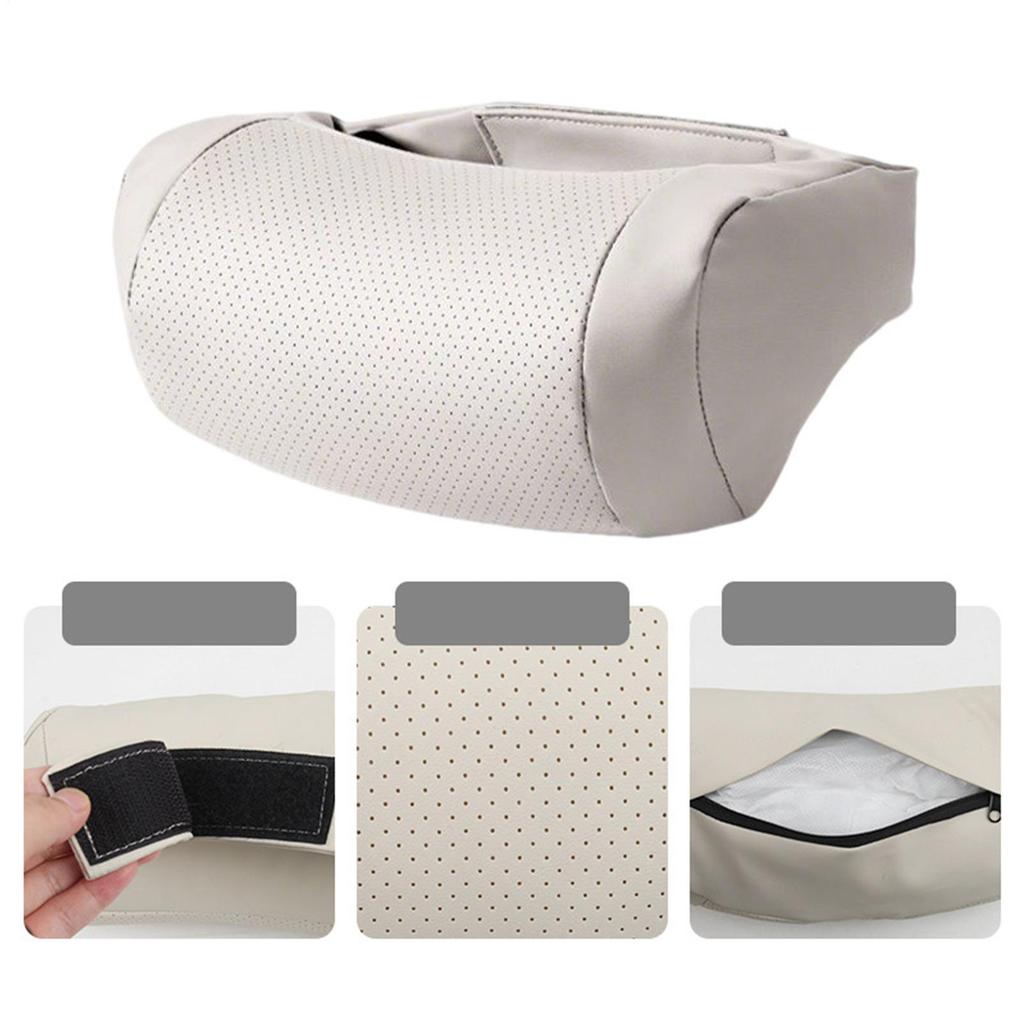 Autokopfstützkissen Ergonomisch Abnehmbarer Bezug Verstellbarer Gurt Auto Nackenkissen zum Fahren für LKW SUV Wohnmobil Limousine Automobil