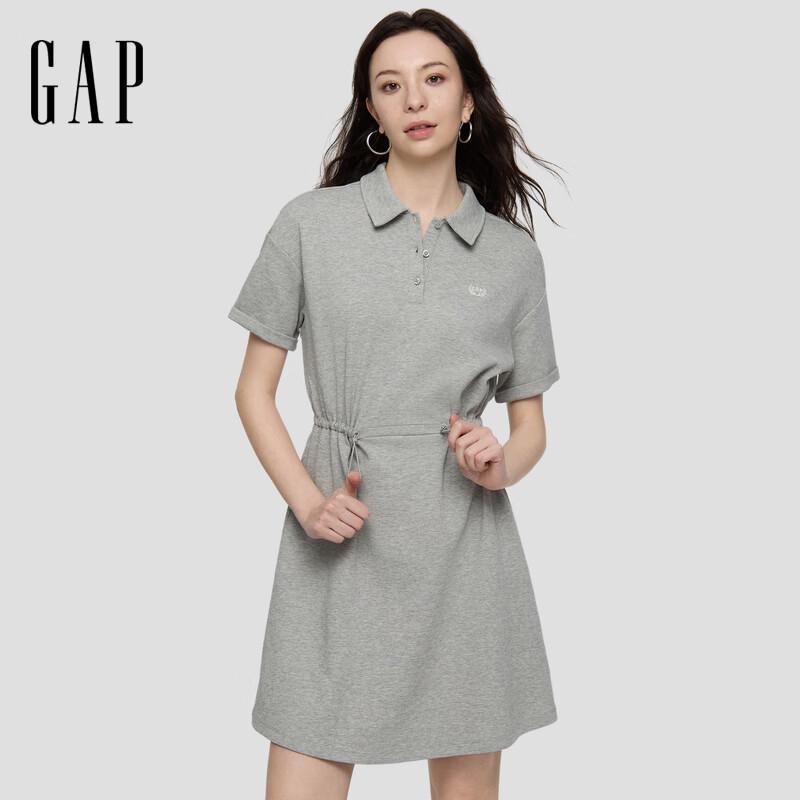 GAP Women s Logo Embroidered Polo Short Sleeve Dress 165/88A