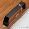 Black Sliding Barn Door Handle - No Punching Required