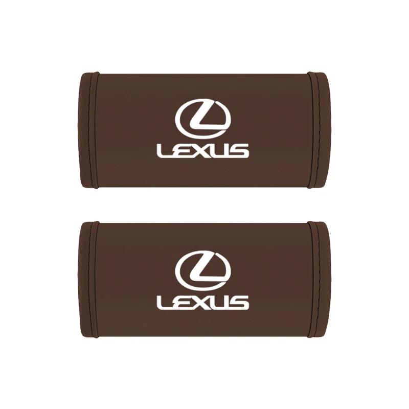 

2Pc Car Anti Slip Pull Glove Car Interior Leather Handle Protector Cover For Lexus GS300 LS RX300 IS250 RX IS350 IS200 UX250h UX коричневий