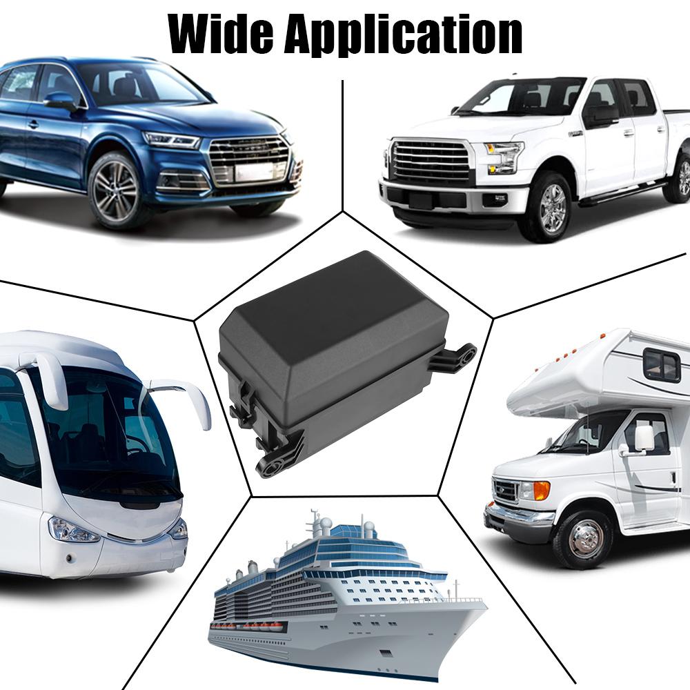ATC/ATO For Automotive Car Marine Truck Trailer Boat 12V Fuse Relay Box Block With 6 Pin Relay and Fuses Auto 6 11 Way 6 Slot