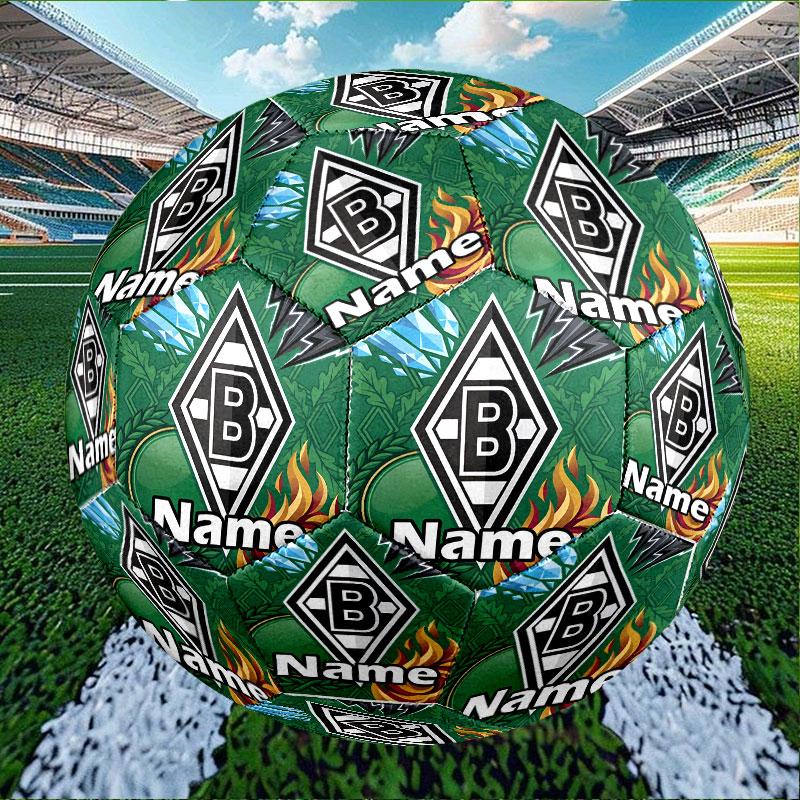 Custom Name Personalized Borussia Monchengladbach Print Size 5 Soccer Ball Training & Match Football, for Team, Kicking, Gift for Football Enthusiasts