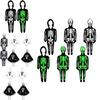 Luminous Skull Cosplay Outfit With Polyester And Spandex For Stage And Party Performances