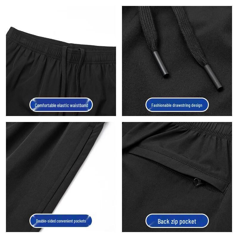 Jeanswest Men's Ice Silk Quick-Dry Casual Shorts