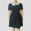 Women's Summer Lace Patchwork Square Neck Puffy Sleeve Dress