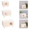 Wooden Hamster House Hideout Hideaway Hamsters Bedding Sturdy Decor Hamsters Accessories for Mice Rat Gerbils Guinea Pig