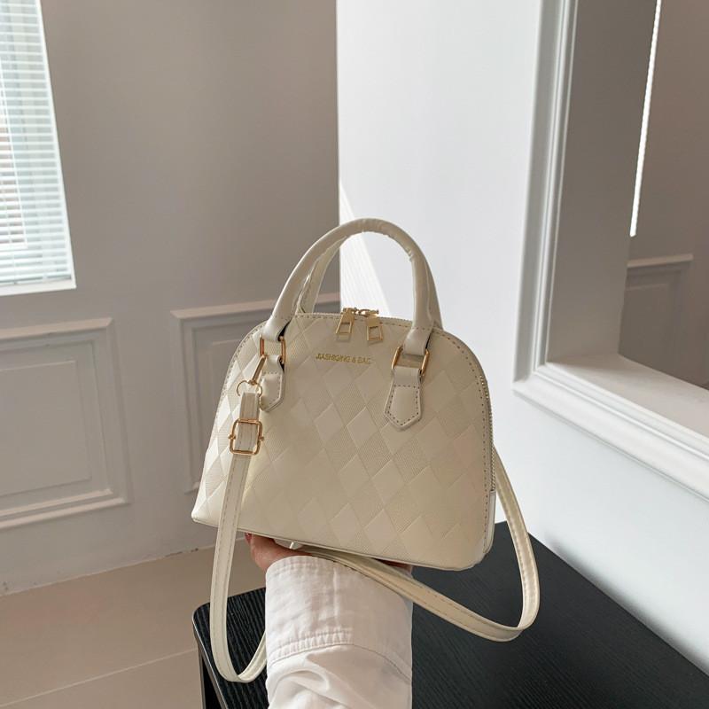 Fashionable Girls Small Handheld Shelldesign Pu Crossbody Bag For Outings