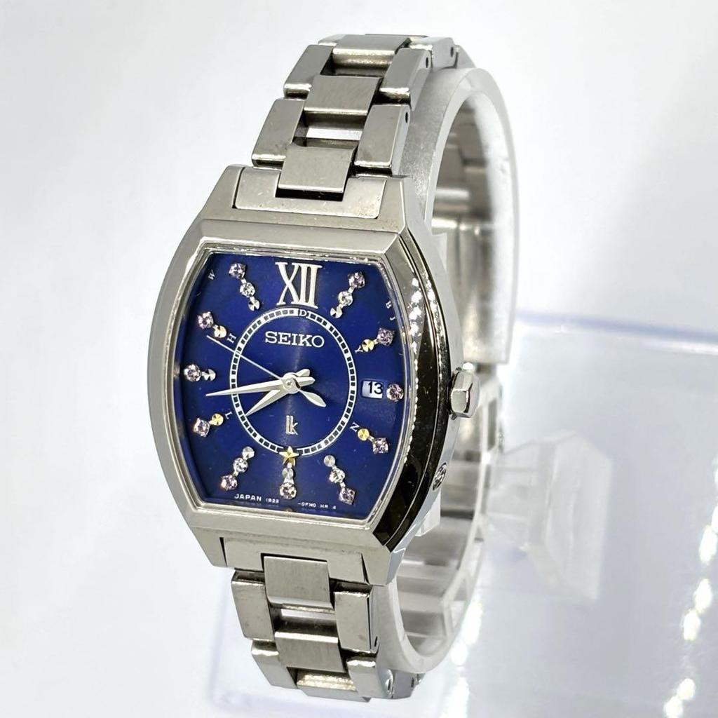 [USED] [Limited Edition] Seiko Lukia Radio Wave Solar Blue Dial 1B22-0BC0
