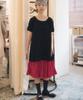 Cookies Wave Crinkle Gored Skirt (Magenta)