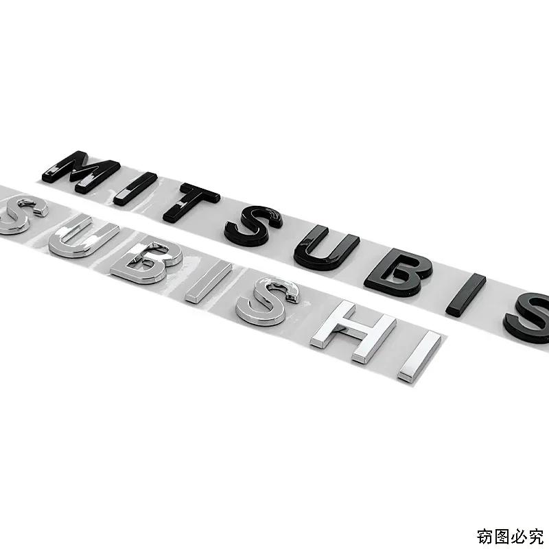 36CM ABS Car Front Rear Trunk Emblem for Mitsubishi Lancer Pajero ASX Outlander Eclipse Cross Galant Mirage L200 Colt Stickers